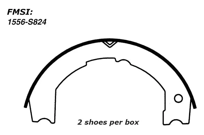 For Hino 268A 2008-2010 Centric 111.08240 Premium Driveline Parking Brake Shoes Foto 1 de 1