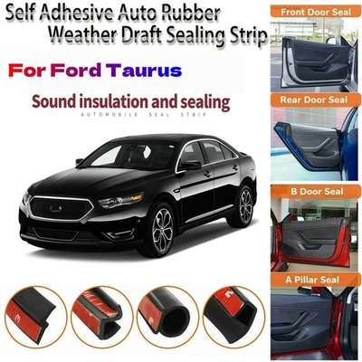 Tira de sello de goma para puerta Ford Taurus s aire corriente viento reducción de ruido moldura Foto 1 de 4