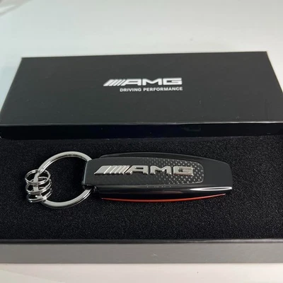 Mercedes-Benz AMG Collection Genuine Carbon Keychain Keyring Black - Image 1 of 4