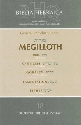 Biblia Hebraica Quinta: Megilloth: Ruth, Canticles, Qoheleth, Lamentations, - Immagine 1 di 2