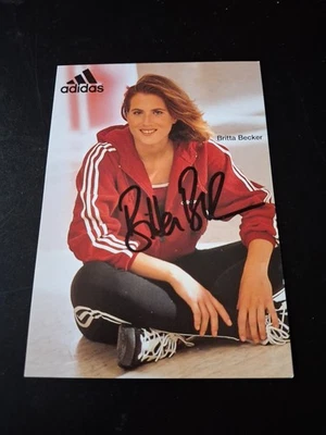 Karte Britta Becker  (Hockey) mit Autogramm - ORIGINAL - Bild 1 von 2