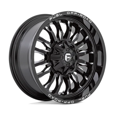 Rueda fresada negra brillante 20" combustible D795 arco 20x9 8x6,5 1 mm para Chevy Ford Ram GMC Foto 1 de 4