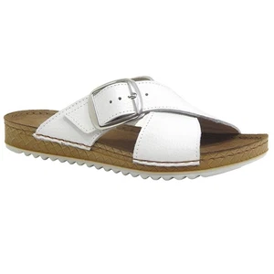 Befado Women's leather flip flops158d295 white - Bild 1 von 1