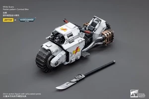 1/18 JOYTOY White Scars Raider-pattern Combat Bike (used) -US seller- - Picture 1 of 12