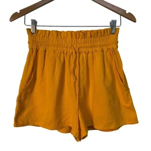 Abound Drawstring Elastic Waist Casual Shorts with Pockets Color Orange Size S - Picture 1 of 6