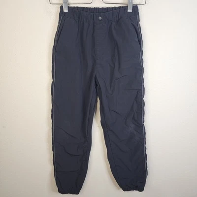Uniqlo Kids Warm Fleece Lined Joggers Boys 11 -12 Black Stretch Elastic Waist - Image 1 of 4