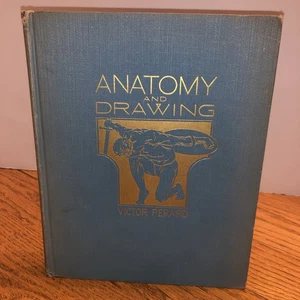 Victor Perard ~ Anatomy And Drawing 1937 Hardcover ~ 3rd Edition 2nd Printing - Foto 1 di 11