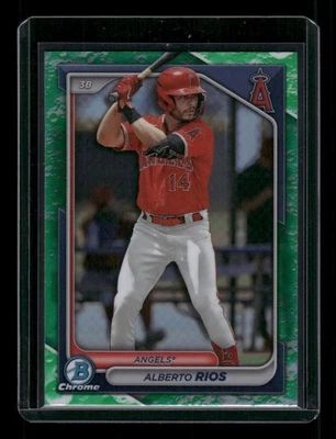 2024 Bowman - Chrome Prospects Alberto Rios #BCP-98 Lunar Glow Refractor (RC) - Image 1 of 2
