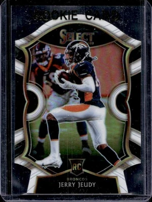 2020 Select Jerry Jeudy RC White Prizm Die Cut Concourse #56 Broncos - Image 1 of 2