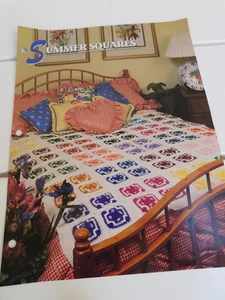 CROCHET Annie’s Afghan Quilt Club “Summer Squares” Pattern Flyer Free Shipping - Picture 1 of 2