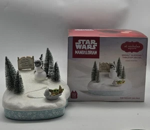 Star Wars Plaza de San Nicolás El Mandalloriano Grogu Trineo Mesa Decoración - Imagen 1 de 19