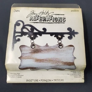Sizzix Bigz Die By Tim Holtz 5.5X6 Hanging Sign 656631 - Picture 1 of 2