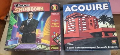 Strategy Board Game Lot Vegas Showdown, Aquire, Crude Oil, Unlock!, Magic & More - Image 1 of 4