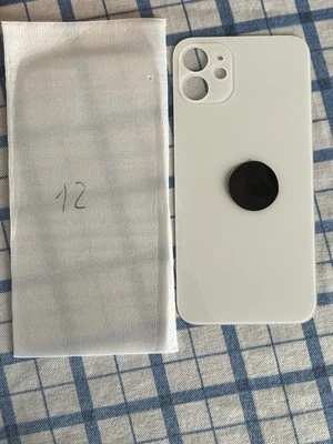 BACK COVER SCOCCA POSTERIORE VETRO PER APPLE IPHONE 12 BIG HOLE 12 pro max