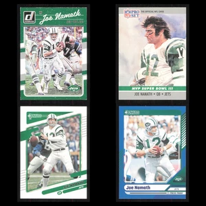 Joe Namath Lot 4 Football Cards 2016 Donruss New York Jets Set Collection NFL NM - Picture 1 of 6