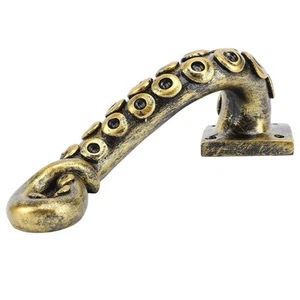 Maniglia per porta polpo resina resistente vintage bronzo armadio mobile estraibile L2S - Foto 1 di 24