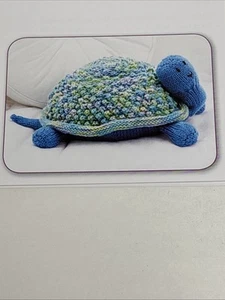 Turtle Toy Stuffed Animal Knitting Pattern Cards Pages - Picture 1 of 3