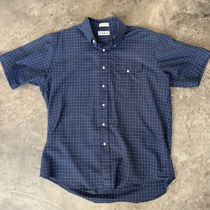 Vintage L.L. Bean short sleeve button up size 17 made in USA Gorp outdoors vtg - Picture 1 of 7