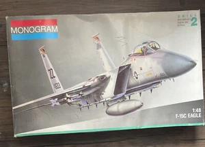 Monogram F-15C Eagle Fighter Jet Model Kit 5823 1:48  Opened Complete Kit - Picture 1 of 11