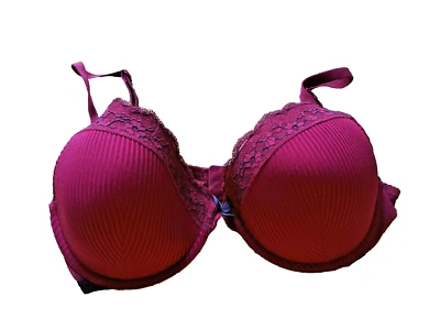 Sutiã de mergulho acolchoado Marks & Spencer UK 34DD médio amoreira com aro - Imagem 1 de 3