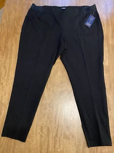 New Chaps Women's Plus Size 2X Black Pull On Super Stretch Slim Leg Legging NWT - Picture 1 of 12