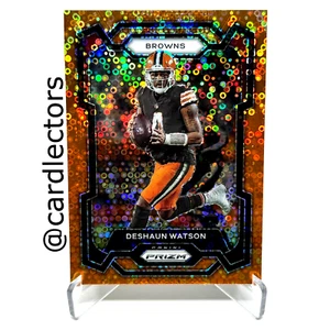 2023 Panini PRIZM Calcio DESHAUN WATSON #65 Arancione Disco PRIZM Parallelo MARRONI - Foto 1 di 2