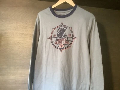 Camisa de manga larga Disney Cruise Line para hombre talla PEQUEÑA NUEVA SIN ETIQUETAS AZUL  Foto 1 de 4