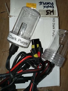 H3 HID Dark Purple Bulbs - Picture 1 of 2