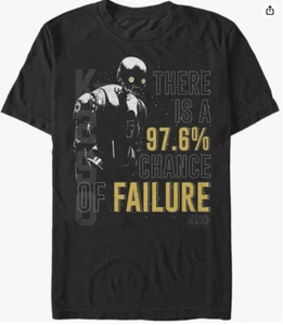 Herren T-Shirt Rogue One Failure Oberteil Kurzarm Gr. XL Tall ~ - Bild 1 von 2