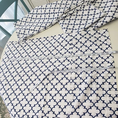 Funda nórdica doble GARNET HILL y algodón náutico azul y blanco falso  Foto 1 de 4