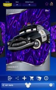 Topps Disney Collect 2025 Lava S2 LE Violet Magma - Sheriff 35cc - Picture 1 of 2