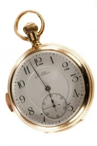 Le Phare 18k Yellow Gold Minute Repeater Open Face Pocket Watch - Picture 1 of 8