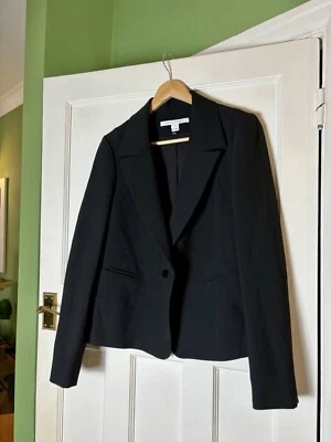 * С ЯРЛЫКАМИ DIANE VON FURSTENBERG DVF ЧЕРНЫЙ КОСТЮМ КУРТКА BLAZER * - Изображение 1 из 4