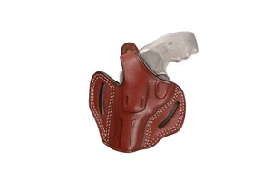 Pusat Holster Leather Belt Holster OWB Revolver Charter Arms Undercover 2 inch - Picture 1 of 28
