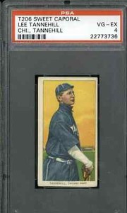 1909 T206 Lee Tannehill (Sweet Caporal) - PSA 4