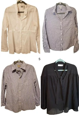 Bundle Lot of 4 Route 66 F21 Sonoma Time Tru Womens Sz L Long Sleeve Button Down - Image 1 of 4