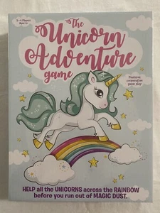 The Unicorn Adventure Game (2020) Board & Spinner, Girls Family Fun, New, Sealed - Foto 1 di 9