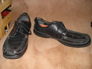 HUSH PUPPIES Black, Soft, Leather, Oxfords Shoes H103342 Mens Size US 10.5 - Picture 1 of 5