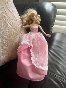 Vintage Barbie Collector Birtthday Wishes Doll Pink Dress 2003 CFG03 EXC - Picture 1 of 8