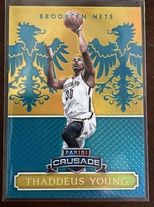 2014-15 Panini Excalibur Thaddeus Young Teal Crusade #28/35
