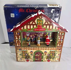 Mr Christmas Santas Workshop Animated Music Advent House Kalender No Animation  - Bild 1 von 20