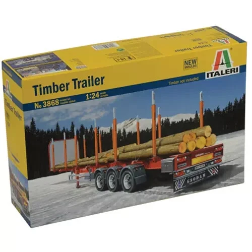 ITALERI 1:24 KIT CAMION TIMBER TRAILER  TIMBER NOT INCLUDED  ART  3868 - Immagine 1 di 1