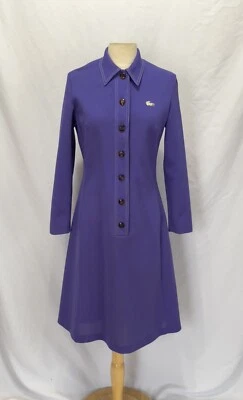 Vestido vintage años 60 70 Lacoste David cristal púrpura Foto 1 de 4