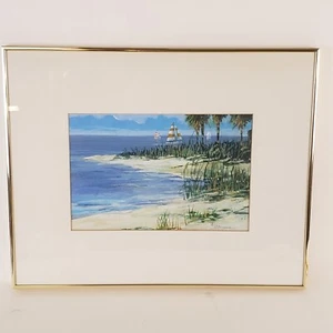 RL Bansemer Acrylic on Board Hobbies Off The Gulf 8 x 12"  Matt Frame 16 x 20" - Picture 1 of 7