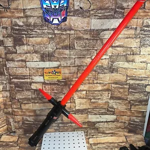 Disney Store Star Wars Force Awakens Kylo Ren 34”Lightsaber Cross Light Sounds - Picture 1 of 11