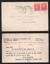 1949 KGVI George W Mancell Ltd. Hull Yorkshire Postcard