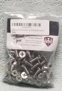 Flathead Machine Screw 1/4 20 X 3/4" 100 Pcs - Picture 1 of 2