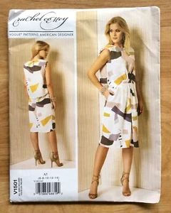 VOGUE American Designer Pattern 1501 Rachel Comey Dress Sizes 8 10 12 14 UNCUT - Picture 1 of 2