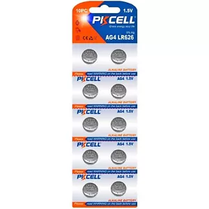 10x Pila PKCell AG4 377A LR626 SR626SW SR66 LR66 376 L626F G4 177 GP77A Pile 1,5 - Imagen 1 de 1