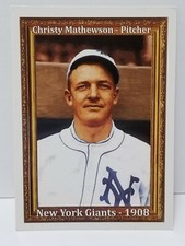 1986 Miller Press Co. Baseball CHRISTY MATHEWSON #3 New York Giants - 1908 BA51